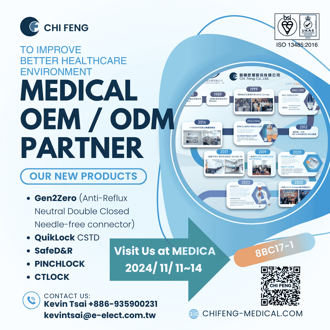 Chi Feng attend 2024 medica show